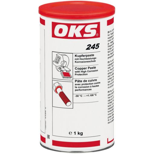 Kupferpaste mit Hochleistungskorrosionsschutz OKS® 245, kennzeichnungsfrei | Schmierpasten
