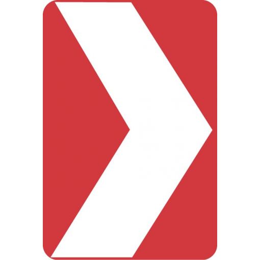Hinweiszeichen „Leitwinkel rot/weiß“ | Baustellenverkehrszeichen, Straßenverkehrszeichen