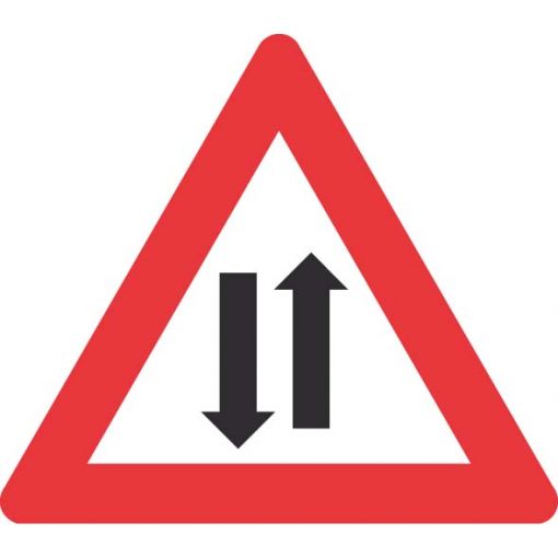 Gefahrenzeichen § 50/14 „Achtung Gegenverkehr“ | Baustellenverkehrszeichen, Straßenverkehrszeichen