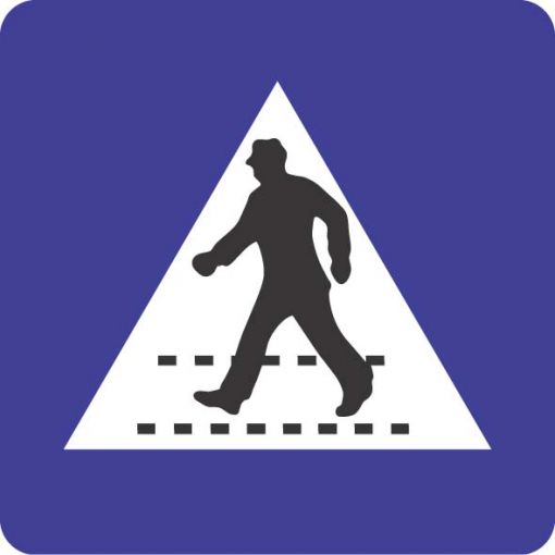 Hinweiszeichen § 53/2a „Kennzeichnung eines Schutzweges“ | Baustellenverkehrszeichen, Straßenverkehrszeichen