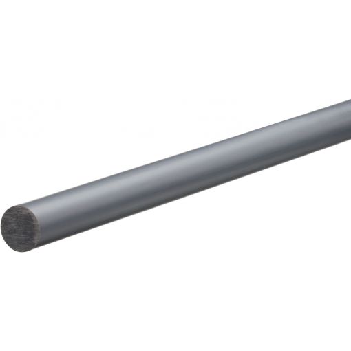 190cm PVC-U Kunststoffstab auf Zuschnitt PVC Rundstab grau /Ø 30mm L: 1900mm