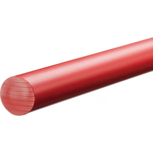 Rundstab PVC hart, feuerrot ähnlich RAL 3000 | Kunststoffrundstäbe