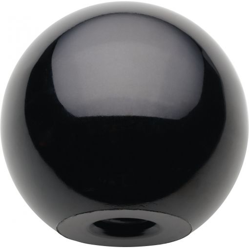Kugelknopf DIN 319 C mit Pressstoffgewinde, Duroplast, schwarz | Griffe