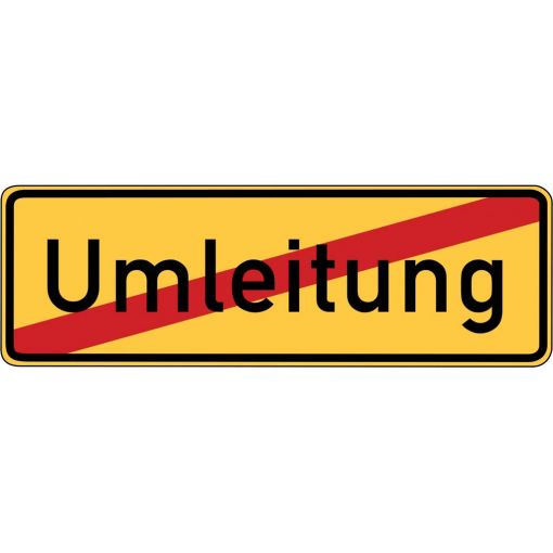 Hinweiszeichen § 53/16b „Umleitung Ende“ | Baustellenverkehrszeichen, Straßenverkehrszeichen