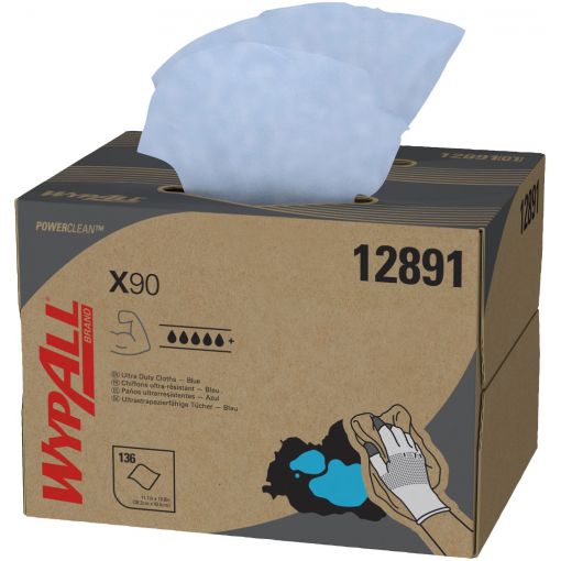 Wischtuch WypAll® X90 Power Clean™, BRAG™ Box | Wischtücher, Putzpapier