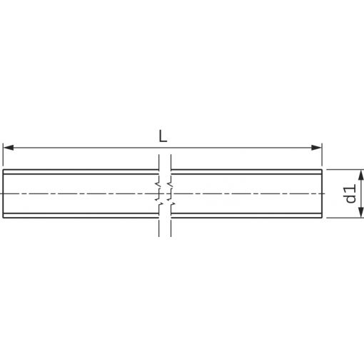 Gewindebolzen DIN 976-1, Stahl 10.9, feuerverzinkt | Metrische Schrauben