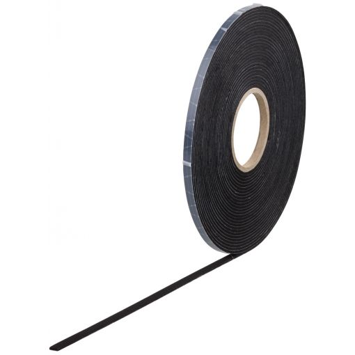 Dichtungsband, EPDM-Zellkautschuk, ASTORflex 15310-19, geschäumt, selbstklebend, schwarz | selbstklebende Schaumstoffbänder