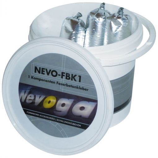 Faserbetonkleber NEVO-FBK 1, 1K, für Faserbeton | Rohrspreizen, Kombispreizen