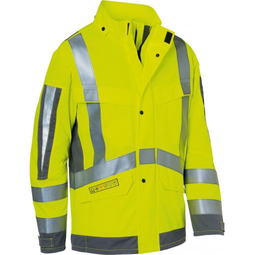 Warnschutz-Wetterjacke PROTECTIQ HIGH VIS ARC2 1395, zweilagig | Multinorm Arbeitskleidung, Flammschutzkleidung