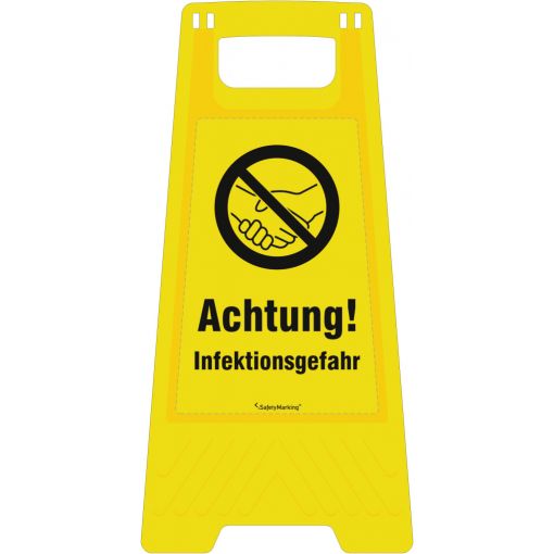 Warnaufsteller „Achtung! Infektionsgefahr!“ | Schutzschilder, Warnhinweise