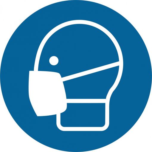 Gebotsschild „Filtermaske tragen“ | Schutzschilder, Warnhinweise