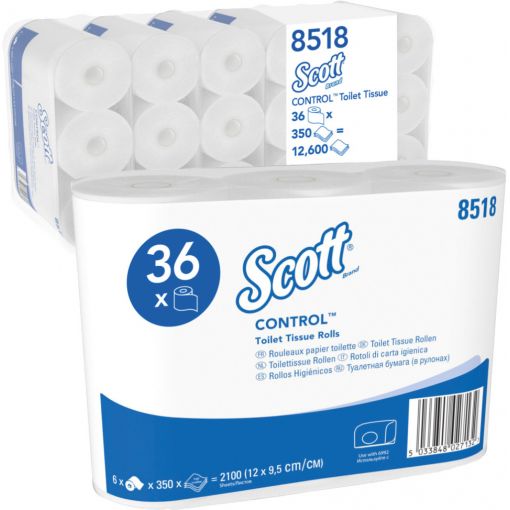 Kleinrollen WC-Papier Scott® Control™ | Papierhandtücher, Toilettenpapier, Spendersysteme