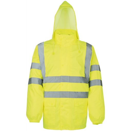 Warnschutz-Regenjacke mit Schulter-Reflexstreifen | Warnschutzkleidung