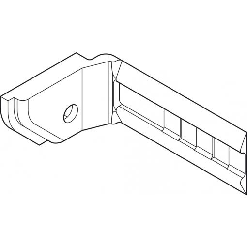 Mitteltürflügel-Positionierer Woodflex 80 | Möbelschiebetüren raumhoch