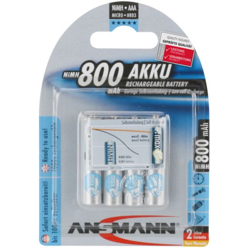 Akku Micro AAA NiMH, Ansmann | Batterien, Batterieladegeräte