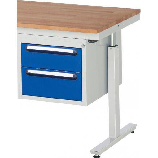 Unterbau-Container für Werktisch adlatus 300, 2 Schubladen | Tische