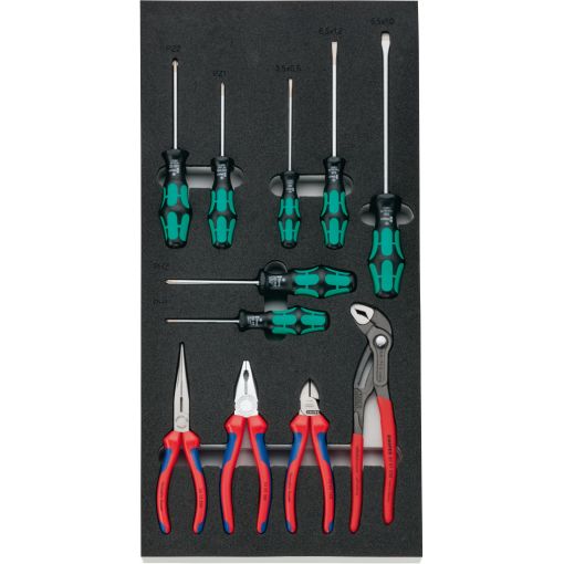 Werkzeugmodul S&#039;n&#039;S, für Lista Schubladen, Zangen/Schraubendreher Schlitz/PH/PZ | Werkstattwagen, Montagerollen