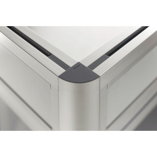 Konstruktionsprofil X 8 XMS R mit abgerundeter Außenkante | Profile XMS