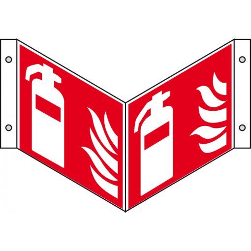 Winkelschild „Feuerlöscher“ | Schutzschilder, Warnhinweise