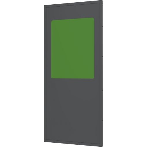 Stahlblechelement mit Kunststofffenster, grün getönt | X Guard Maschinenschutz