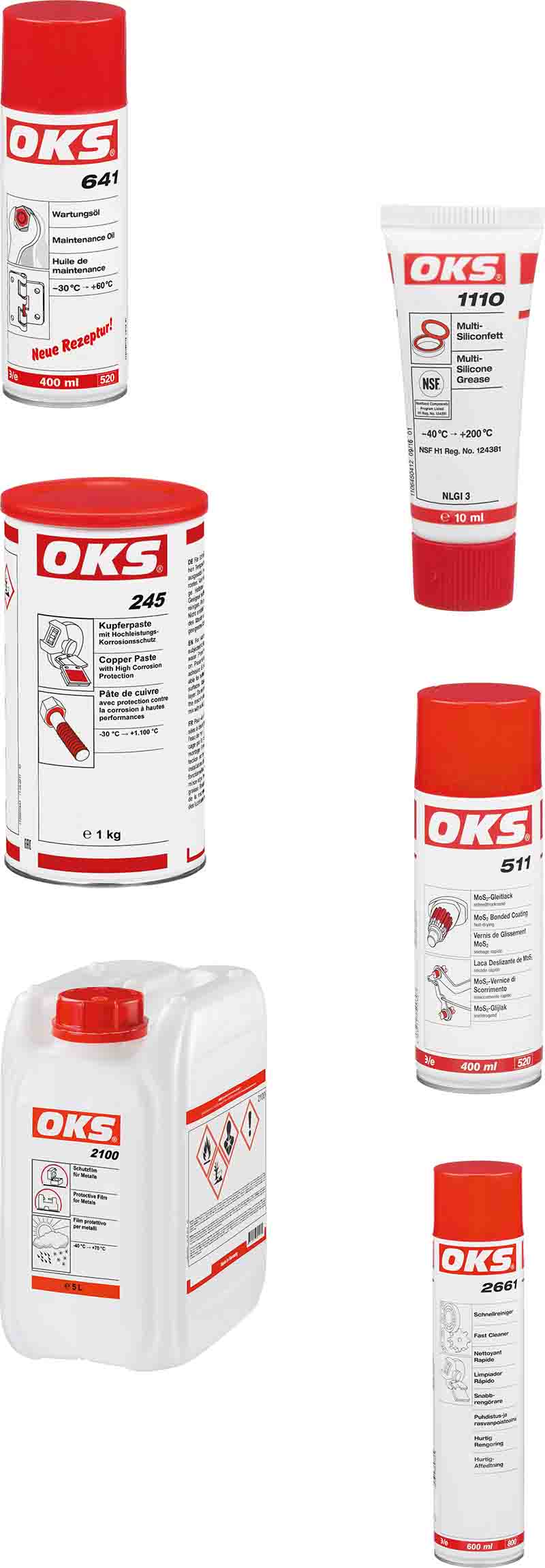 Bilder von OKS-Produkten